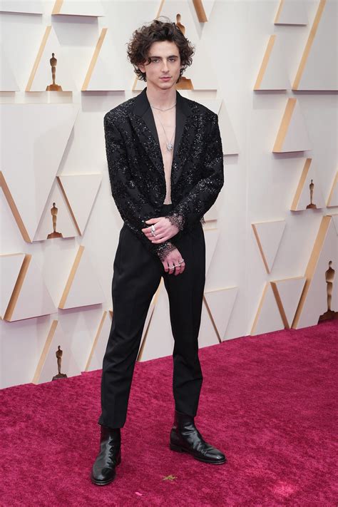 timothee chalamet black suit.